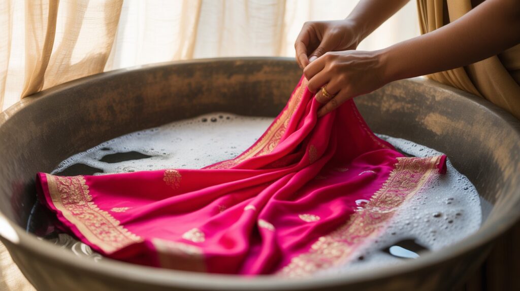 How to wash Silk Saree at Home