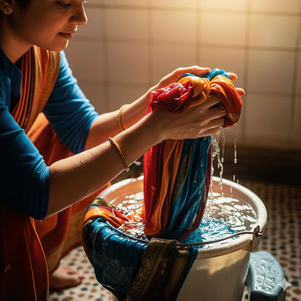 gently wash